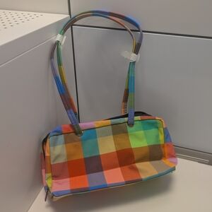 Colorful Checkered Women's Bag
